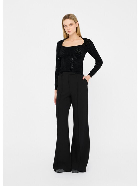 Liu Jo Liu Jo Pantaloni di tessuto CF5385T252722222 Nero Regular Fit