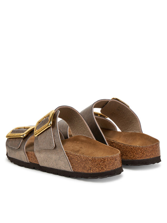 Birkenstock Birkenstock Klapki Sydney Cushion Buckle 1029372 Złoty