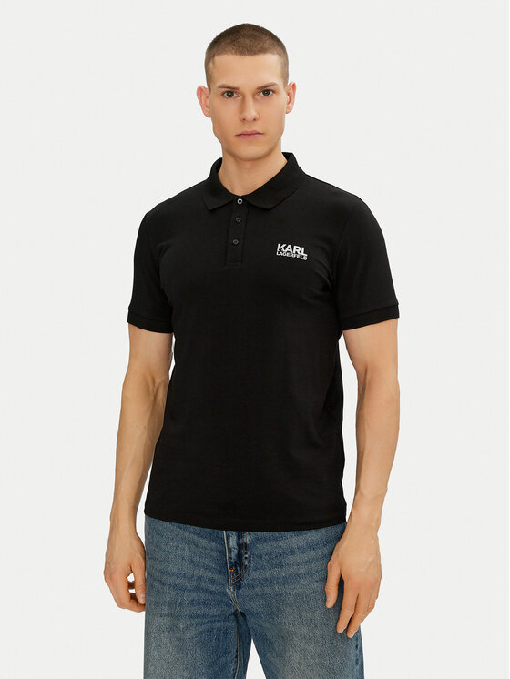 KARL LAGERFELD KARL LAGERFELD Polo majica 745088 552235 Črna Regular Fit