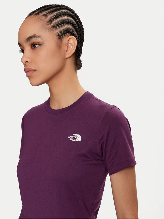 The North Face The North Face T-Shirt Simple Dome NF0A87NH Fialová Regular Fit