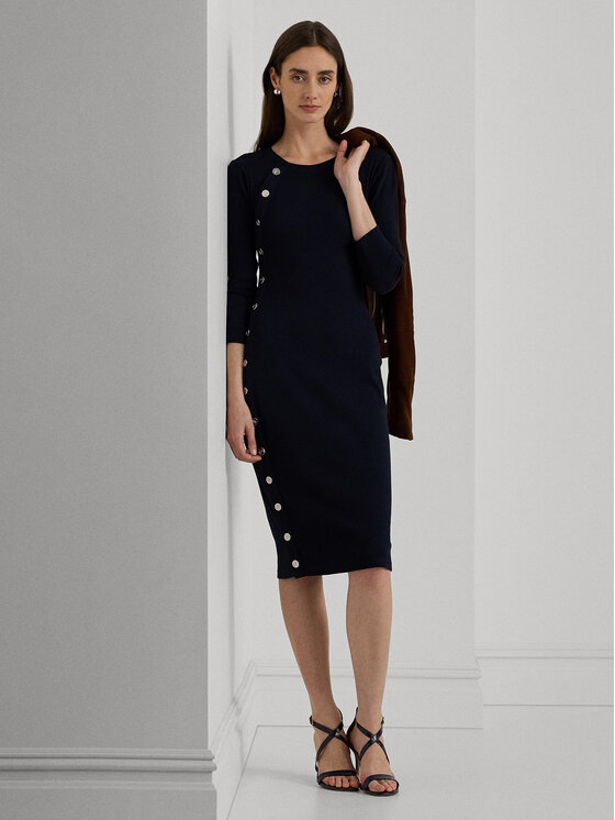 LAUREN RALPH LAUREN Lauren Ralph Lauren Hétköznapi ruha 250940561001 Sötétkék Slim Fit