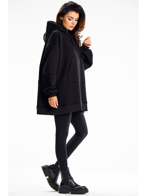 Infinite You Infinite You Mikina M332 Čierna Basic Fit