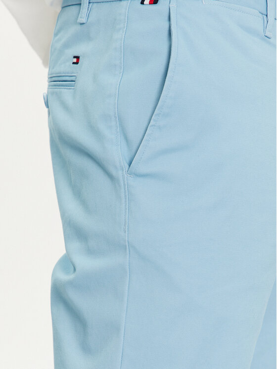 Tommy Hilfiger Tommy Hilfiger Čino bikses Bleecker MW0MW26619 Gaiši zils Slim Fit