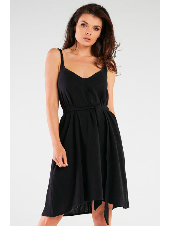Infinite You Infinite You Sukienka M261 Czarny Basic Fit