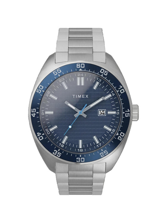 Timex Timex Zegarek TW2Y88900 Srebrny