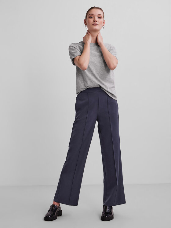 Pieces Pieces Marškinėliai Ria 17086970 Pilka Regular Fit