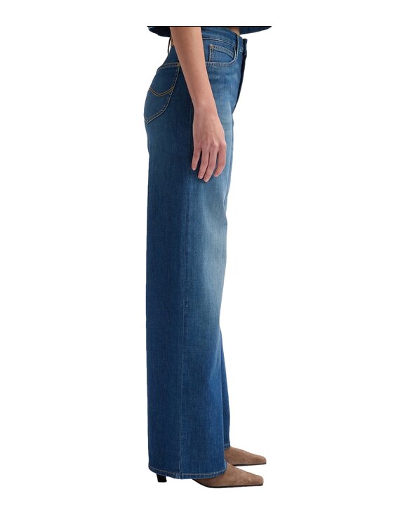 Lee Lee Jeansy 112376785 Niebieski Relaxed Fit