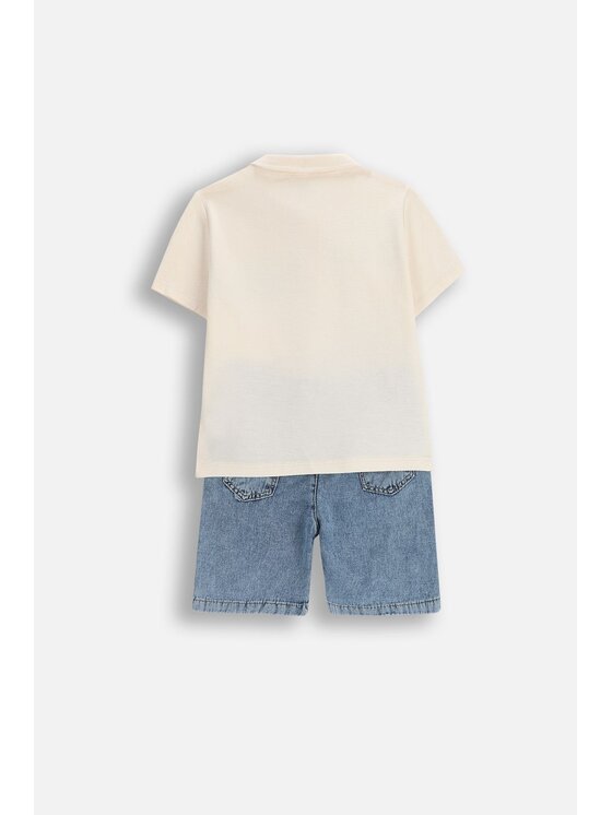 Coccodrillo Coccodrillo Komplet t-shirt i spodenki WC5117305XBK-022 Kolorowy Regular Fit