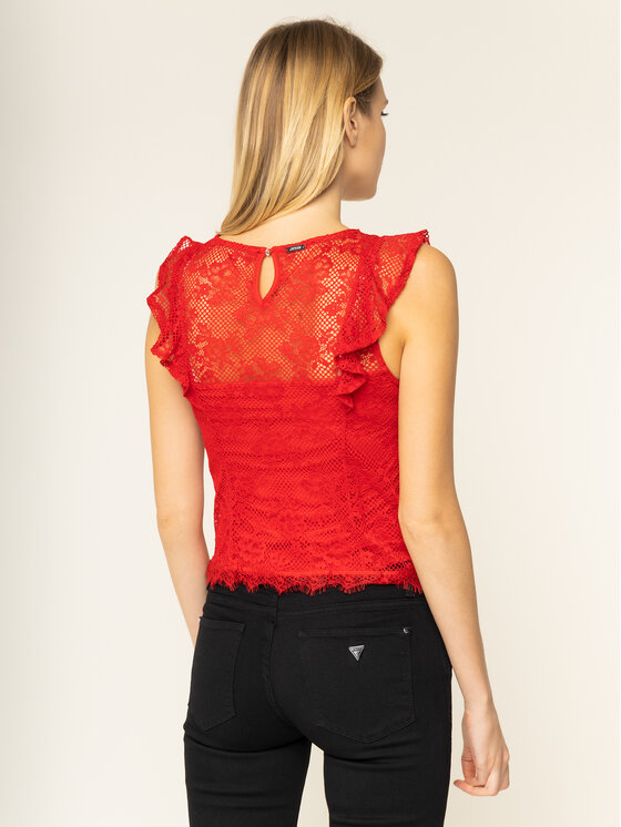 Guess Guess Блузка Sharlene W01P84 K9I30 Червоний Regular Fit