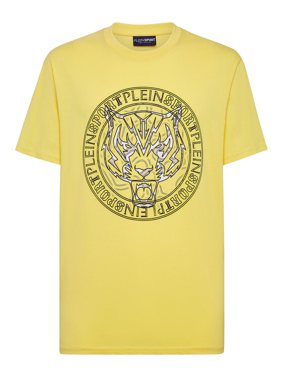 Plein Sport Plein Sport T-Shirt 1293 Żółty Regular Fit
