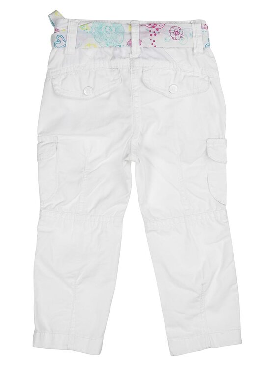 Kanz Kanz Spodnie materiałowe 1434084-1000 Biały Basic Fit