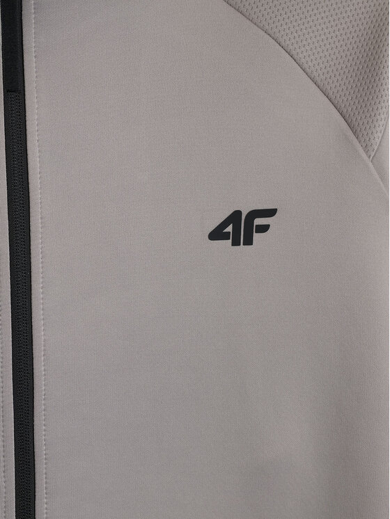 4F 4F Bluza techniczna CORE SYSTEM Szary Regular Fit
