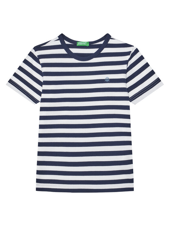 United Colors Of Benetton T-Shirt 3FHXC10MW Granatowy Regular Fit