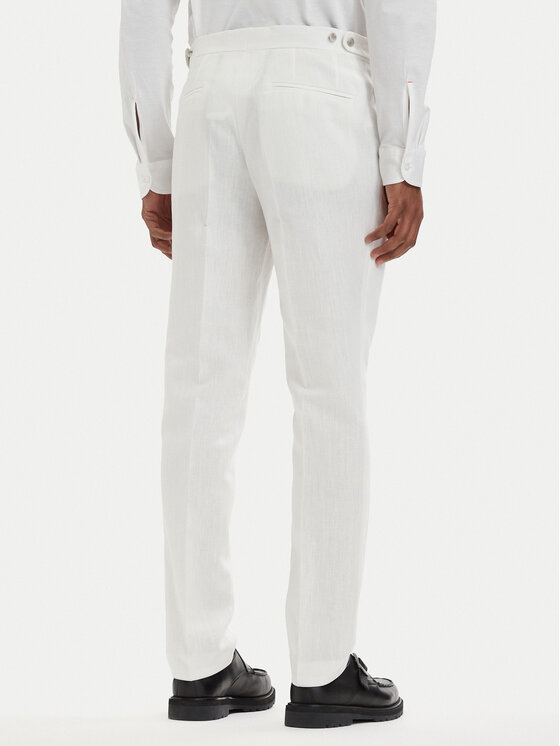 HUGO HUGO Oblek Henry 50559672 Krémová Slim Fit