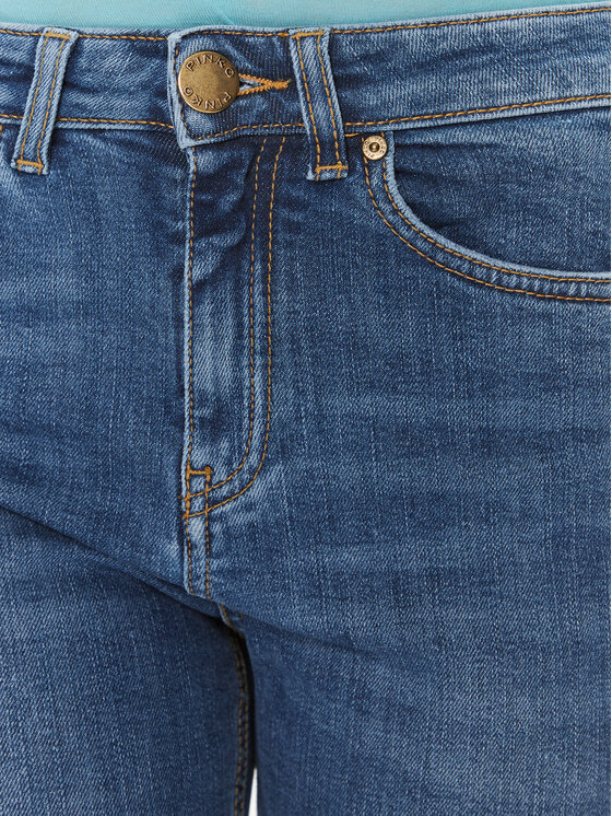 PINKO Pinko Farmer Flora 100561 A0J8 Kék Flared Leg
