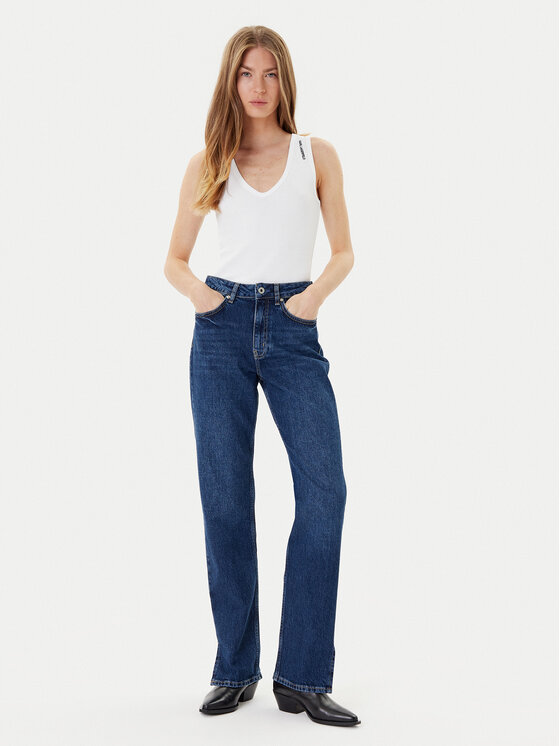Karl Lagerfeld Jeans Karl Lagerfeld Jeans Blugi A3W10061 Albastru Straight Fit