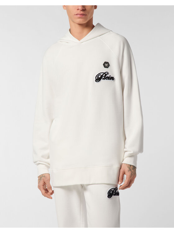 PHILIPP PLEIN PHILIPP PLEIN Bluza 26937 Biały Regular Fit