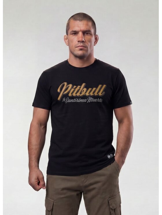 PITBULL PITBULL T-Shirt SANTA MUERTE 26 Czarny Regular Fit