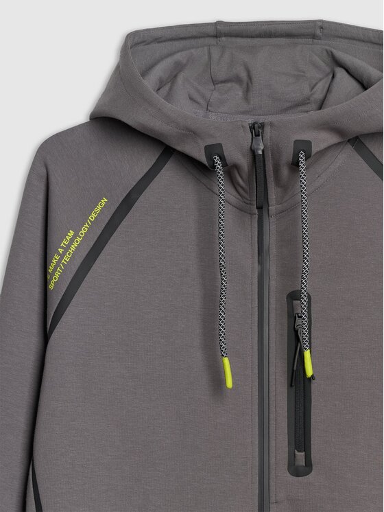 4F 4F Felpa 4FRAW25TSWSM2456-23S Grigio Regular Fit