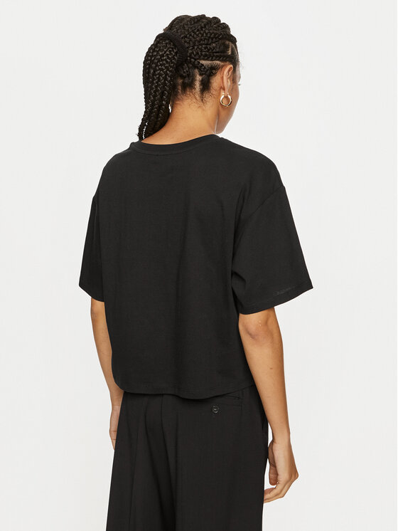 TWINSET TWINSET Majica 242TP2521 Črna Loose Fit
