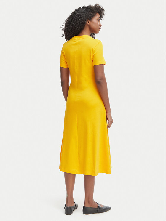 Tommy Hilfiger Tommy Hilfiger Kleid für den Alltag WW0WW50825 Hellorange Regular Fit