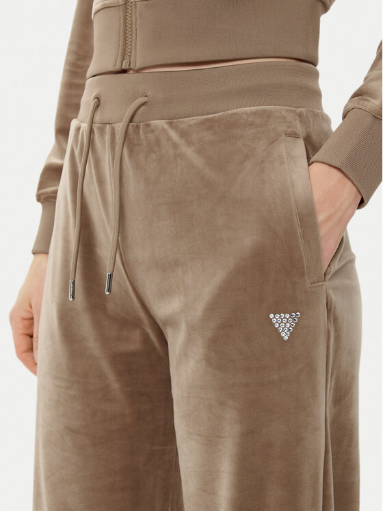 Guess Guess Pantaloni trening V3BB26 KBXI2 Maro Regular Fit