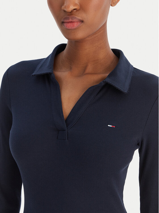 Tommy Jeans Tommy Jeans Μπλουζάκι Essential DW0DW21933 Σκούρο μπλε Slim Fit