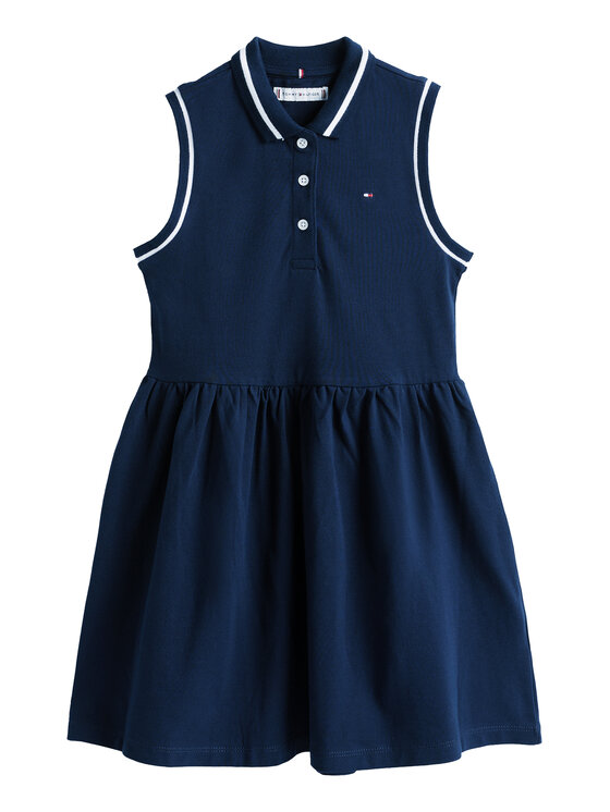 Tommy Hilfiger Tommy Hilfiger Každodenní šaty KG0KG08486 Tmavomodrá Regular Fit
