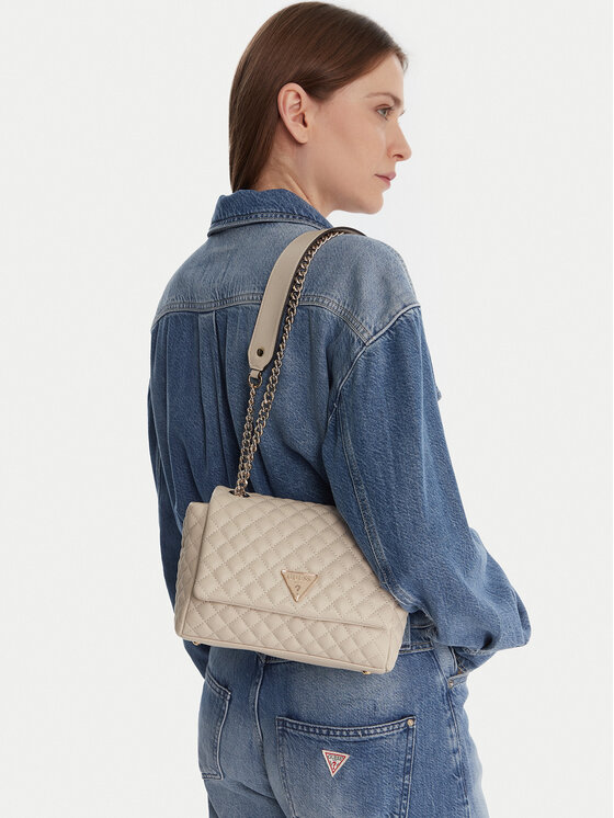 Guess Guess Rankinė HWEQG9 54121 Écru