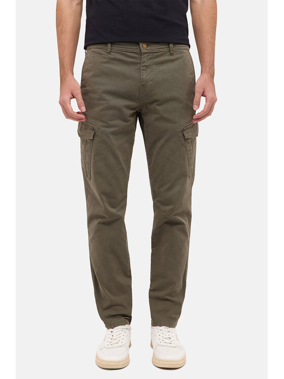 Mustang Mustang Pantaloni di tessuto Style Daytona Cargo Verde Slim Fit