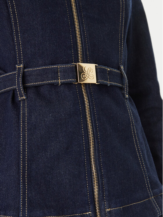 Luisa Spagnoli Luisa Spagnoli Jeansová bunda Vigana 542808 Tmavomodrá Slim Fit