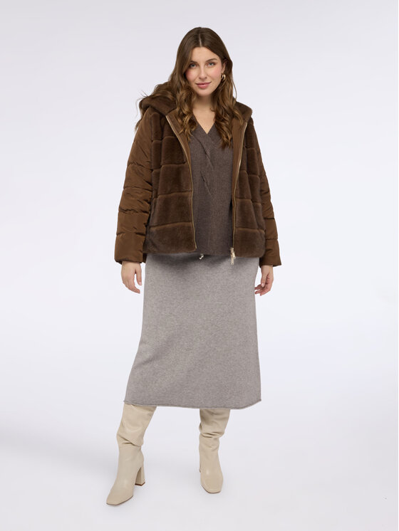 Fiorella Rubino Fiorella Rubino Cappotto invernale F450T001351N022 Marrone A-Line Fit