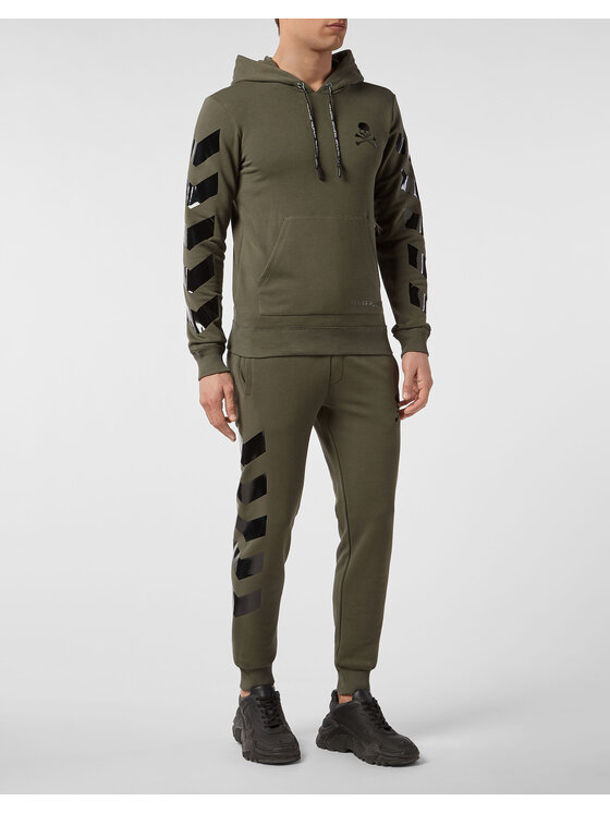 PHILIPP PLEIN PHILIPP PLEIN Mikina 30917 Zelená Regular Fit