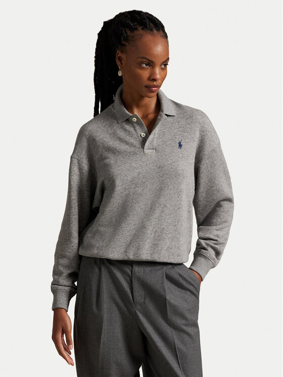 Polo Ralph Lauren Bluză 211947966501 Gri Relaxed Fit