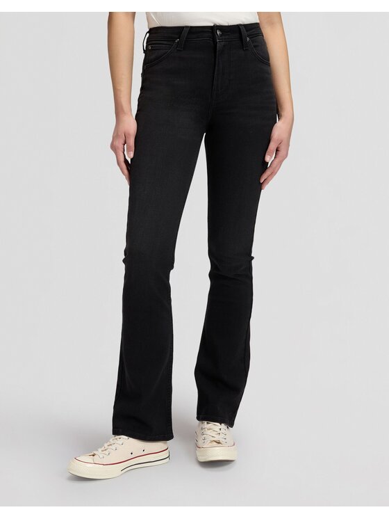 Lee Lee Jeansy BREESE BOOT Czarny Bootcut Fit