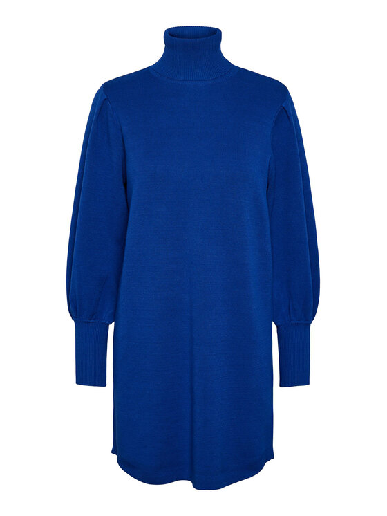 YAS YAS Strickkleid 26030696 Blau Regular Fit