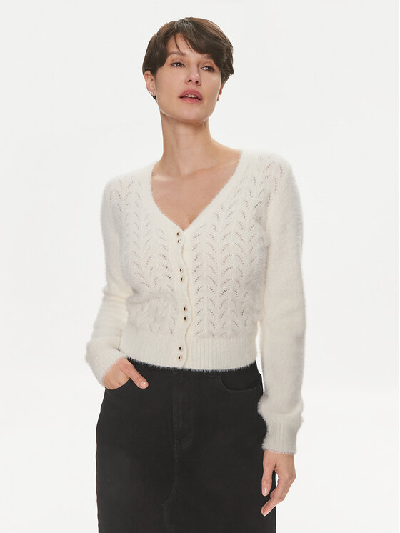 Morgan Cardigan 241-MLILO Écru Regular Fit