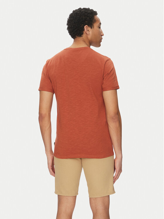 INDICODE INDICODE T-särk Inandorra 41-104 Oranž Regular Fit
