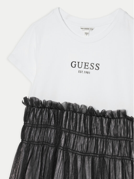 Guess Guess Každodenní šaty J5RK18 K6YW0 Černá Regular Fit