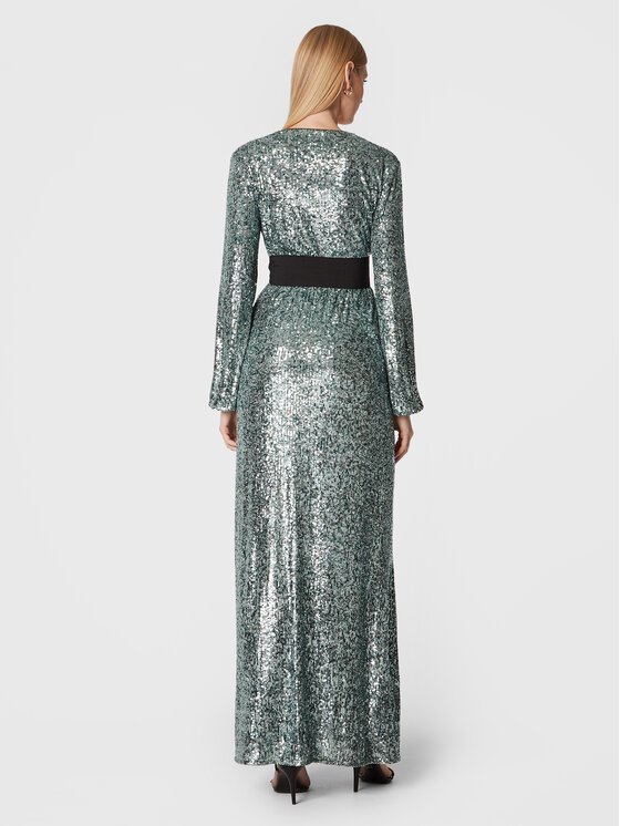 PINKO Pinko Estélyi ruha Germanico 1G18C0 A099 Zöld Regular Fit