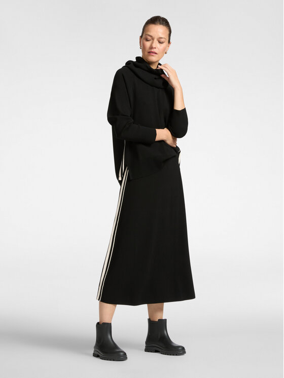 Elena Mirò Elena Mirò Gonna midi 1623Z000053N0A4 Nero Slim Fit