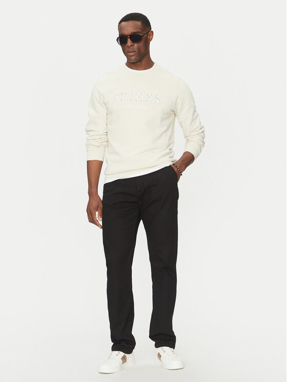 Guess Guess Текстилни панталони M5RB51 WGXW1 Черен Regular Fit