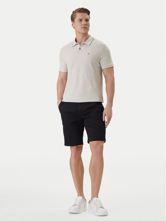 Calvin Klein Calvin Klein Polo marškinėliai LV04LC239G Écru Regular Fit