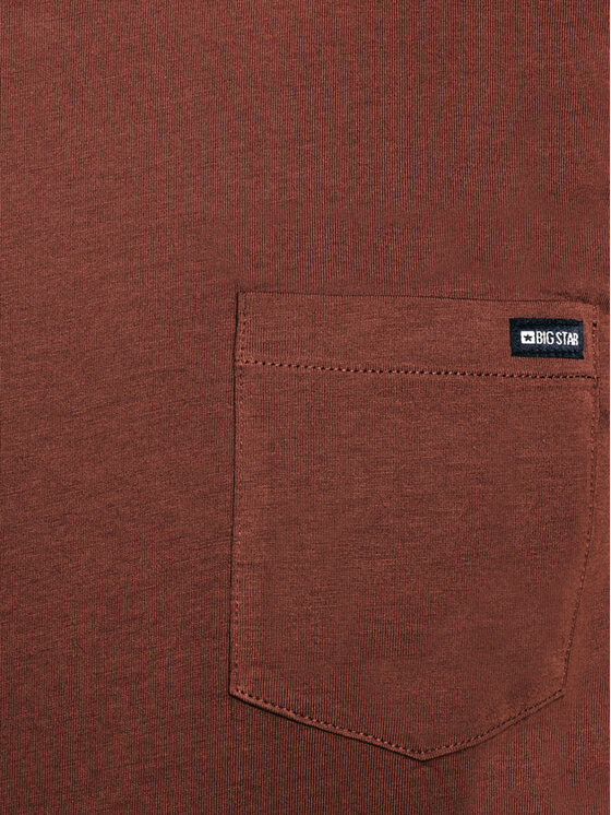 BIG STAR BIG STAR T-Shirt CARBON Brązowy Basic Fit