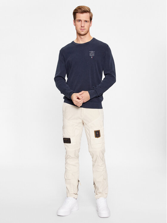 Aeronautica Militare Aeronautica Militare Džemper 232MA1394L463 Tamnoplava Regular Fit