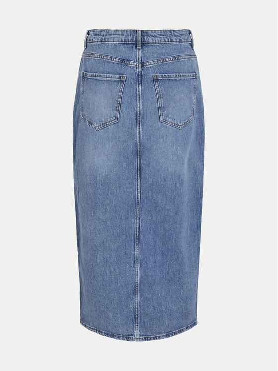 Vila Vila Jeans suknja Jaf 14099736 Plava Regular Fit