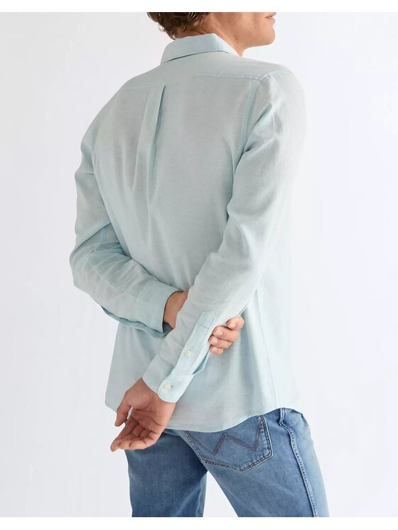 Wrangler Wrangler Koszula 1 PKT SHIRT Niebieski Regular Fit