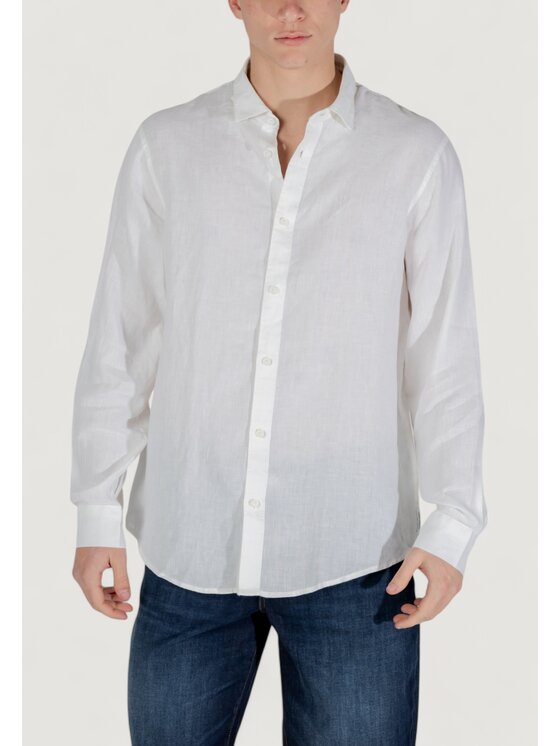 Armani Exchange Armani Exchange Koszula XM001221 AF14619 Biały Long Fit