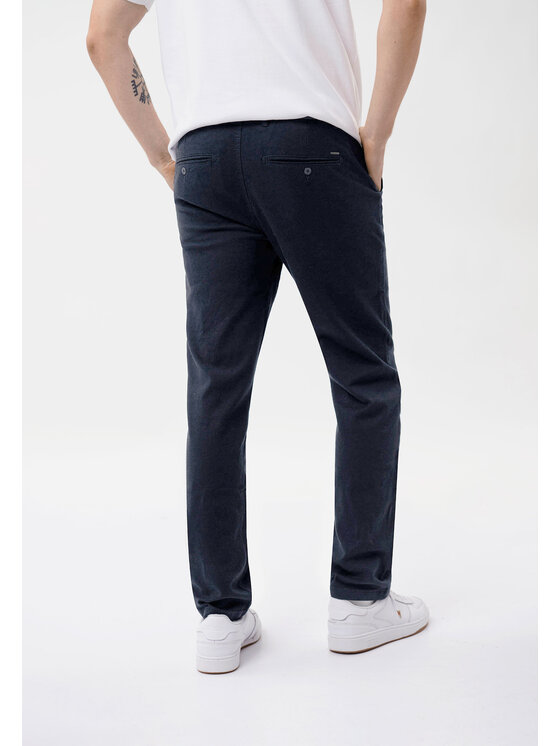 Volcano Volcano Chinosy R-RIVI Granatowy Regular Fit
