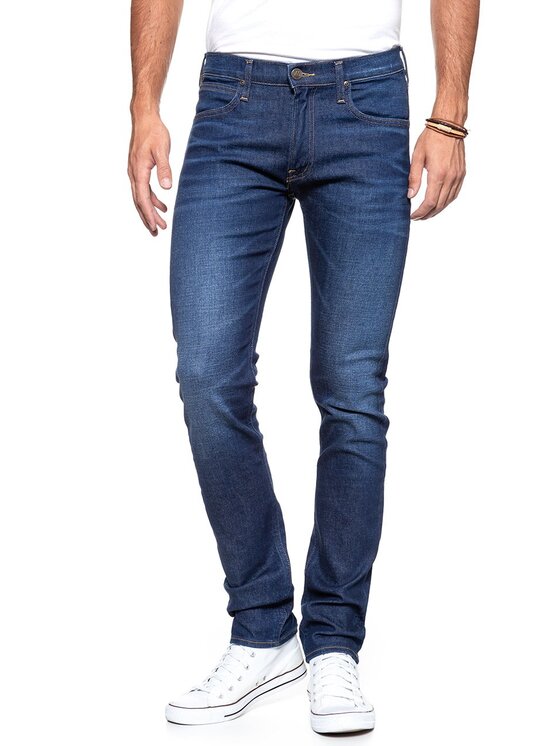 Lee Lee Jeansy LUKE Niebieski Slim Fit